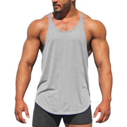 Men's Casual Cotton Vest for Gym and Exercise
