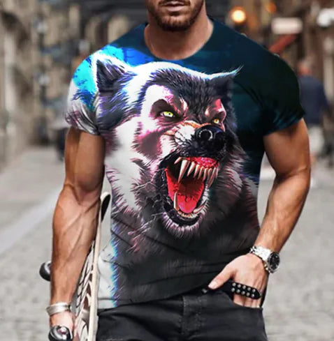 3D Printed Lion Pattern Men&