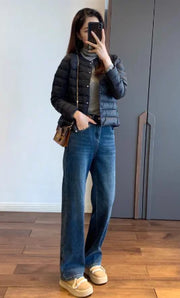 Vintage Handmade Embroidered Warm Washed Jeans