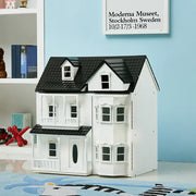 Wholesale Retro Wooden Dollhouse Castle Playset