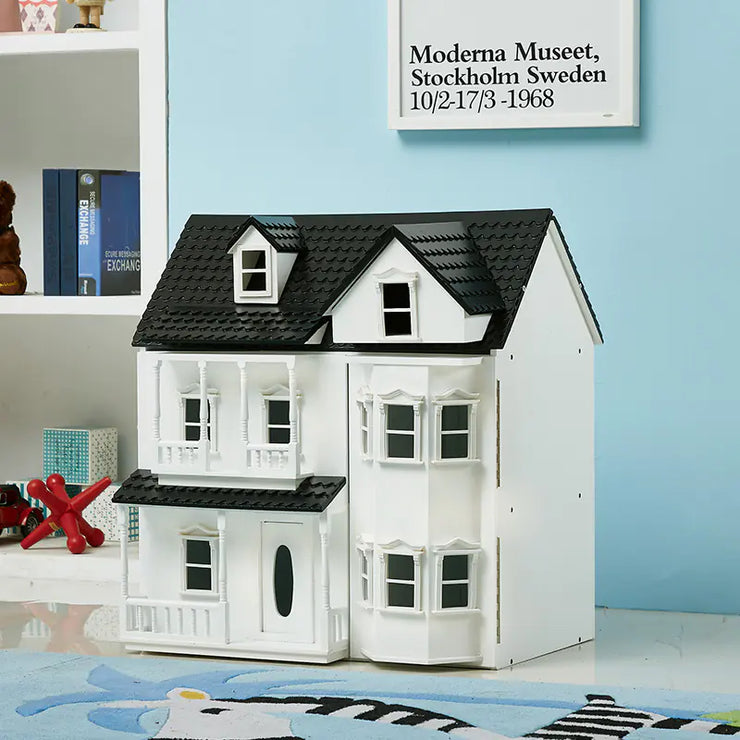 Wholesale Retro Wooden Dollhouse Castle Playset