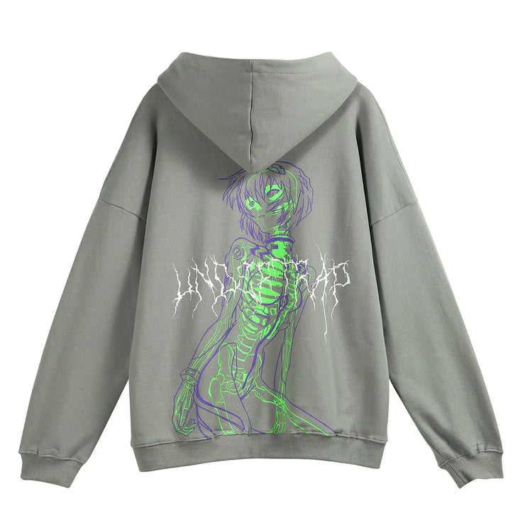 TKPA Streetwear Skull Print Hoodie for Men and Women