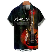 Men's Casual Polyester Spandex Shirt for Any Scene
