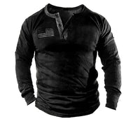 3D Printed Large Henley Suit Long Sleeve Top