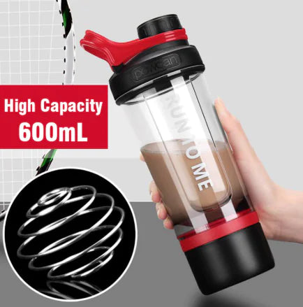 Shaker Cup for Fitness with Mixing Ball - Portable Bottle