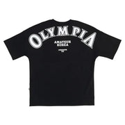 Men's Olympia Printed Cotton T-Shirt for Gym Workout