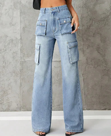 Street Retro Low Rise Jeans for Trendy Girls
