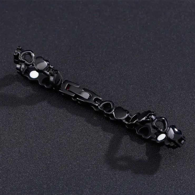 Magnetic Bracelet with Titanium Design