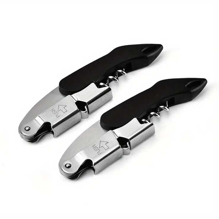 Portable Multi-Functional Corkscrew Bottle Opener
