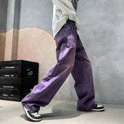 Purple Loose Jeans for Men - Hip-hop Retro Casual Wear