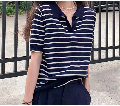 Vintage Stripe Y2K Harajuku Women&