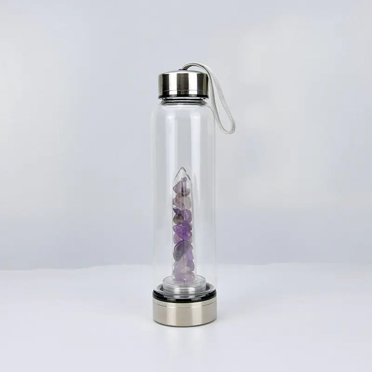 Portable Natural Crystal Stone Energy Water Cup