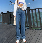 High Rise Loose Fit Black Boyfriend Jeans for Women