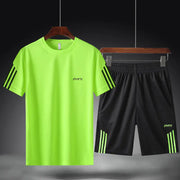 Men's Breathable Two-Piece Summer Sports Suit