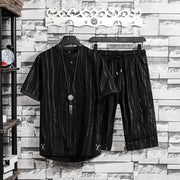 Men's Casual Sports Sweater Two-Piece Set