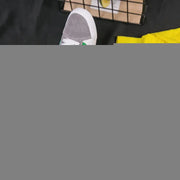 Classic Black and White Low-Top Canvas Sneakers