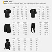 Men's Plus Size Five-Piece Running Sportswear Set