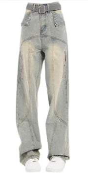 Retro Straight Jeans for Women