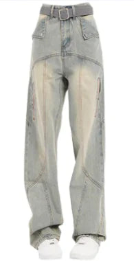 Retro Straight Jeans for Women
