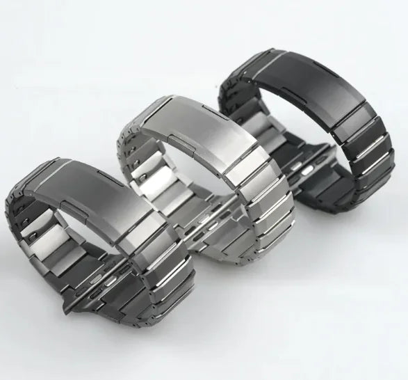 Titanium Stainless Steel Quick Release Watch Band for Apple Watch (Multiple Sizes & Colors)