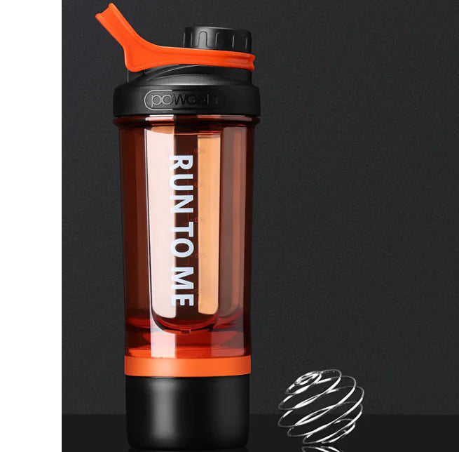 Shaker Cup for Fitness with Mixing Ball - Portable Bottle