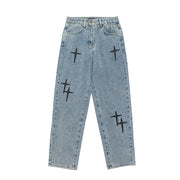 Wide Leg Loose Men's Jeans - Spring & Autumn Fashion