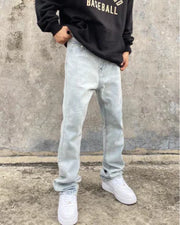 High Street Hip Hop Back Embroidered Jeans