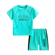 Children's Quick-Dry Basketball Set with T-Shirt & Shorts