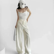 Chic Loose-Fit Tailored Pants for Women