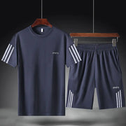 Men's Breathable Two-Piece Summer Sports Suit