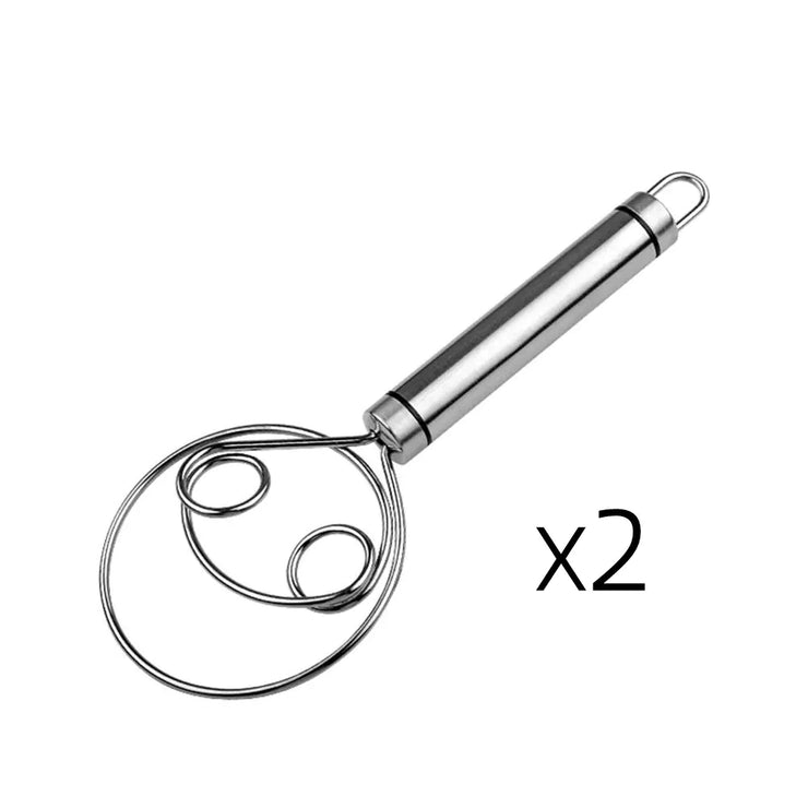 Stainless Steel Manual Dough Mixer with Mixing Stick
