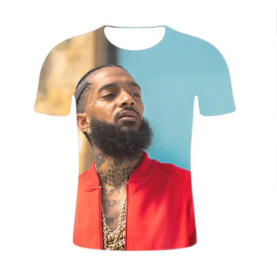 Nipsey Hussle 3D Graphic Short Sleeve T-Shirt