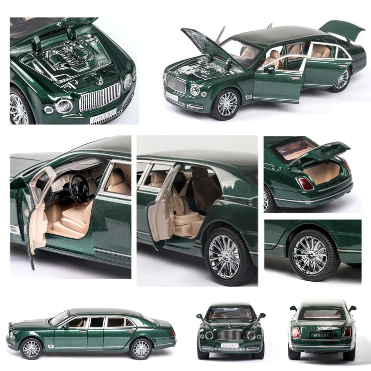 Boxed 1:24 Scale Bentley Mulsanne Toy Car Model