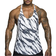Men's Casual Polyester Gym Vest - Breathable & Sweat-Absorbing