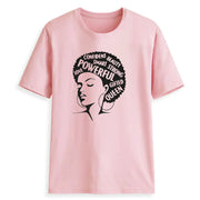 African Women's Short Sleeve Casual Cotton Shirt