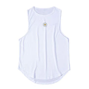 Men's Casual Polyester Fiber Gym Vest - Breathable Design