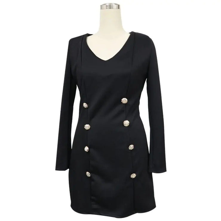 Tailored Double-Breasted Dress for Women