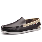 Men's Casual Leather Loafers - Breathable British Style