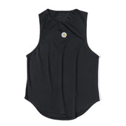 Men's Casual Polyester Fiber Gym Vest - Breathable Design