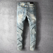 Black Patch Slim Stretch Skinny Jeans