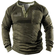 3D Printed Large Henley Suit Long Sleeve Top