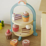 Children's Wooden Dessert Shop Playset for Ice Cream