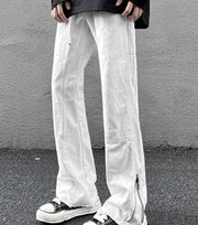 Vintage Loose Straight Fit Zip Jeans