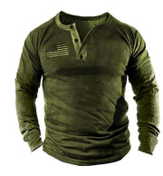 3D Printed Large Henley Suit Long Sleeve Top