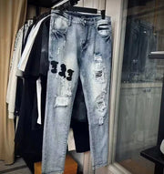 Retro High Waist Tie-Dye Wide-Leg Pants