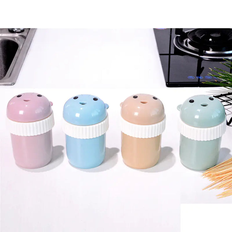 Cute Cartoon Portable Toothpick Holder Bottle