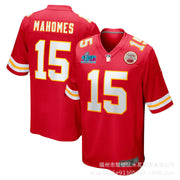 NFL Chiefs Mahomes #15 Red Super Bowl LVII Jersey