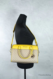 Michael Kors Travel Medium Daffodil Signature PVC Duffle Bag