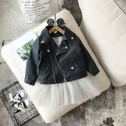 Short Leather Jacket for Spring and Autumn Wear