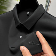 2023 Summer Men's Polo Shirt - Slim Fit Ice Silk Tee